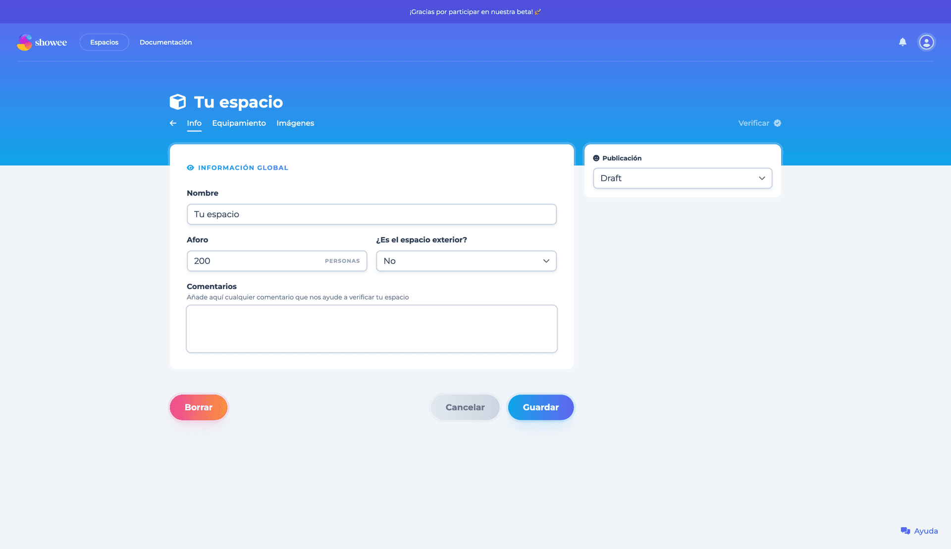 Screenshot of Hotel panel